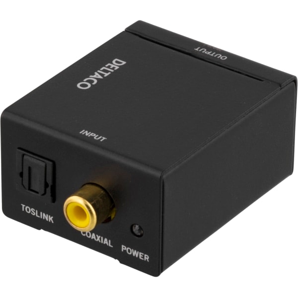 Ljudkonverterare digital>analog S/PDIF koaxial Toslink>2xRCA