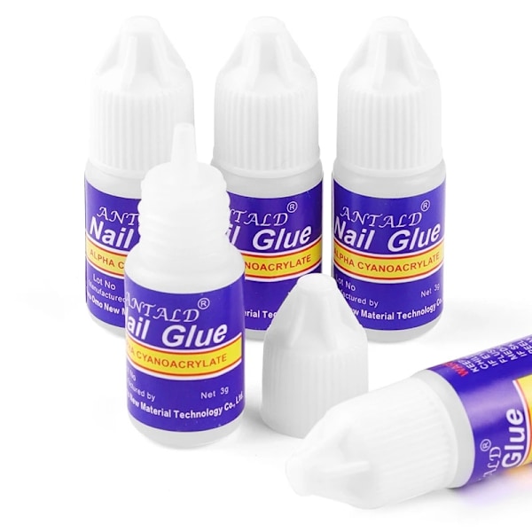 Nagellim - Lim för lösnaglar / Naglar Transparent Genomskinlig 10-Pack Transparent