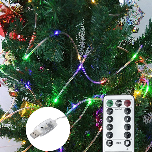 LED Repsljus Utomhus 7 meter Lång Vattentät Utomhusslinga för Heminredning, Trädgård, Sovrum, Uteplats, Juldekoration (B)
