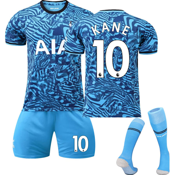 23 Nya Tottenham Borta Jersey Set Barn Fotbollsträningströja SON 7 KANE KANE 10 Kids 20(110-120CM)