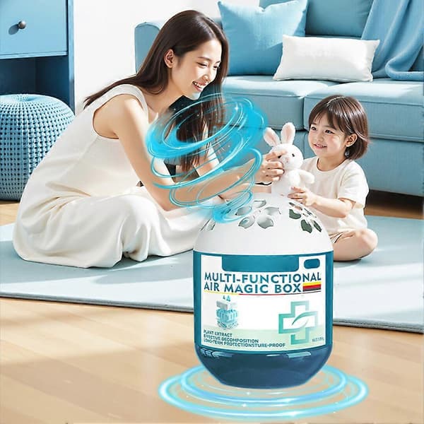 Multifunctional Air Purifying Vacuum Cleaner, Suitable for Indoor Use, Automatic Dust Collection, No Power Required, and Quiet Operation. Orange