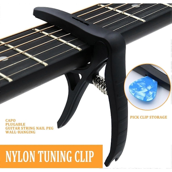 Adjustable Portable Classical Guitar with Soft Silicone Pad Sliding 6 Strings