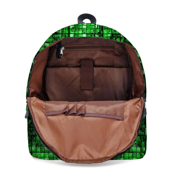 Sort Minecraft-rygsæk til drenge, one size fits all
