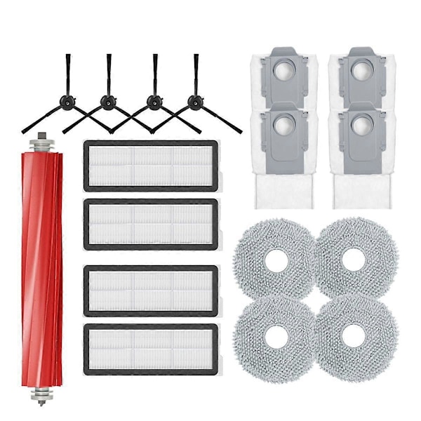 Reservedeler for Qrevo S - Hovedbørste, Sidebørste, HEPA-filter, Moppekluter, Støvsugerposer