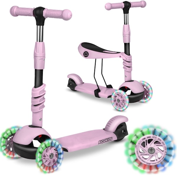 Tre-hjulig Sparkcykel Ricokids Cubi - Rosa