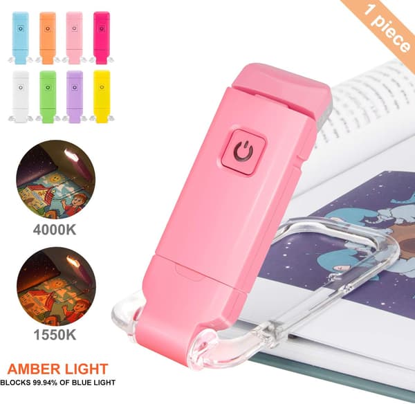 LED clip-on læselampe, bog clip læselampe