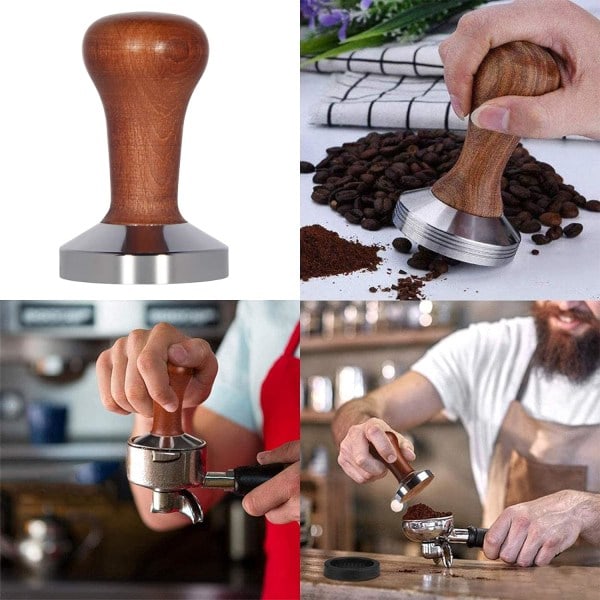 51mm Barista Espresso Tamper i Rostfritt Stål Barista Tamper 51mm