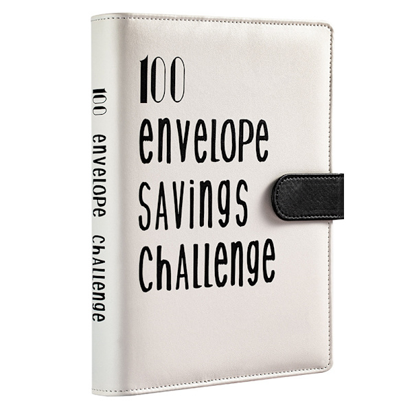 Savings Challenge Cash Envelope Budget Folder (Black) Black 379