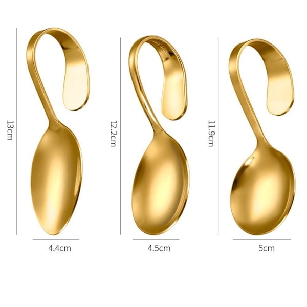 Kaareva Kahva Lusikka Annoslusikat MONIVÄRINEN OVALI OVALI Monivärinen Multicolor Oval-Oval