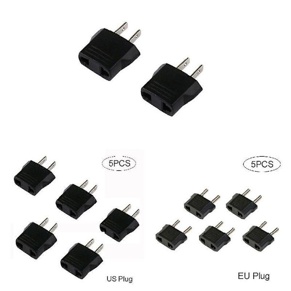 5-pak 110V til 220V adapterstik rejseadapteromformer US Plug
