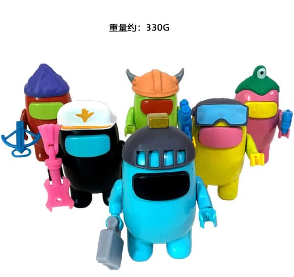 6 kpl \"Among Us\" -figuurisetti (10-12 cm)