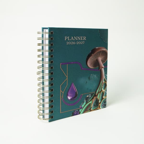 2026 Planner - Spiral-bound notebook with hardcover, index tabs, and thick paper for effective planning. 471