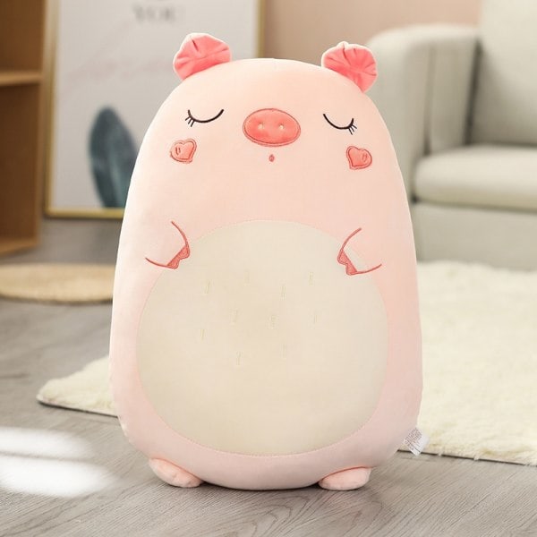 Squishmallow Pudedukke Kawaii Dyr Fed Dinosaur Pude Plys - Perfet Gris 60cm