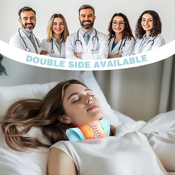 This new therapeutic neck massager features electric 4D massage, a heat function, and an ergonomic design for deep tissue massage.