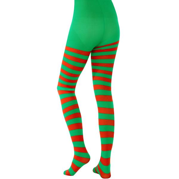 3 par stribede julestrømper, over-knee strømper, perfekte til jule- og Halloweenkostumer og tilbehør.