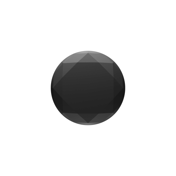POPSOCKETS Metallic Diamond Sort Aftagelig Grip med Stativfunktion