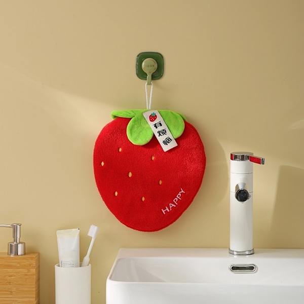 Frukt Handduk Badhandduk RÖD HALLON RÖD HALLON Red strawberry Red strawberry