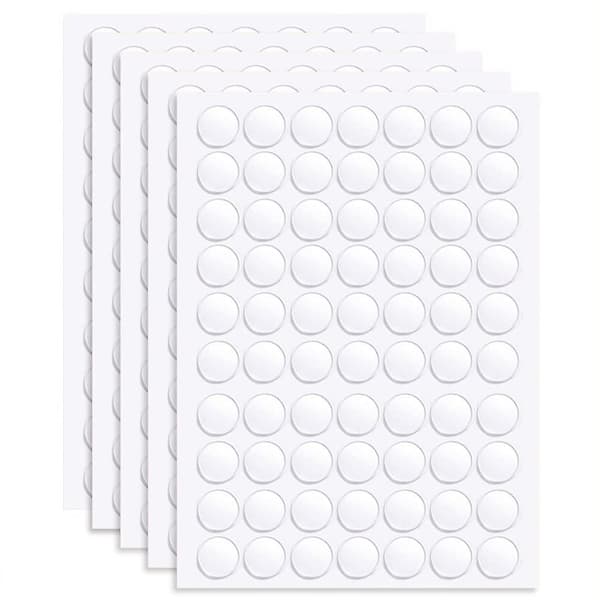 500 Sheets Double-Sided Tape, 10mm Transparent, Removable Dots, for Decoration.