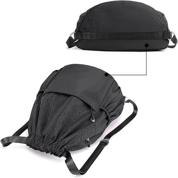 Urheilukassi, vedenpitävä kassi, unisex-reppu, arkireppu, kuntosalikassi, urheilukassi black