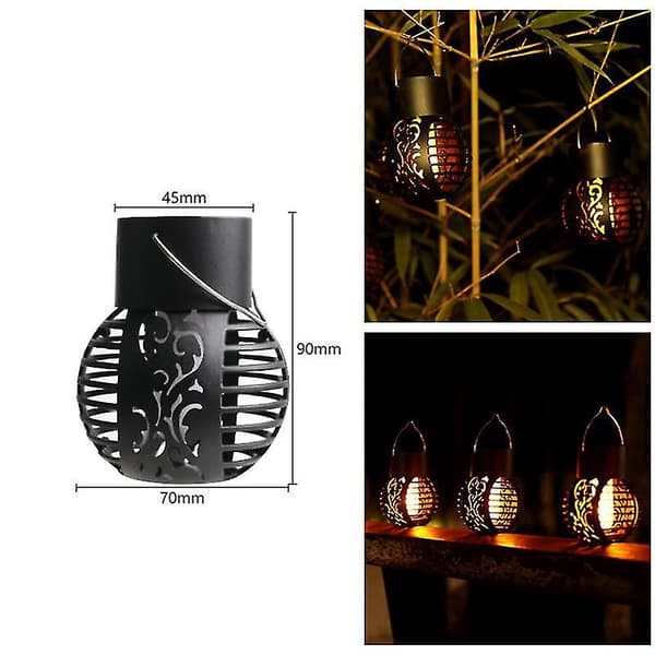Five Solar Powered Waterproof Flashing Energy Efficient Spherical LED Garden Landscape Pendant Lights