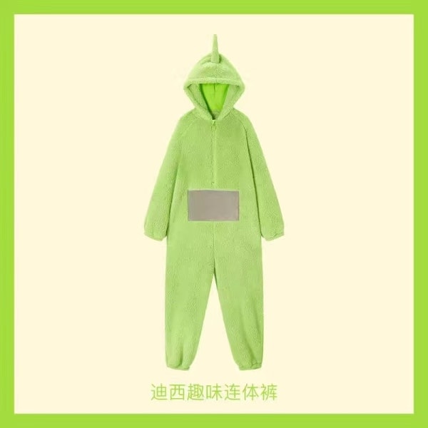 Teletubbies Kostume Voksen Cosplay Dyr Sove Tøj Jumpsuit Po Teletubbies - Perfekt Dipsy Teletubbies Voksen M