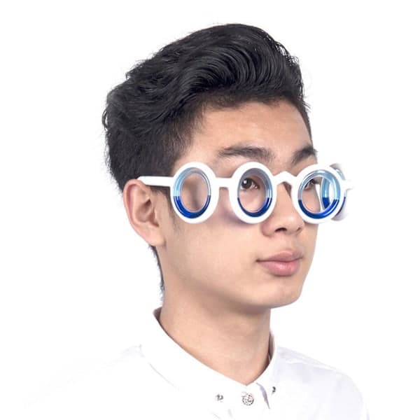 Motion Sickness Glasses, Vertigo Glasses, Floating Motion Sickness Glasses, Black Travel Version black