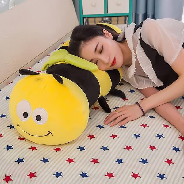 Cute Plush Toy, Fluffy Little Bee Pillow, Suitable for Children, 17.72