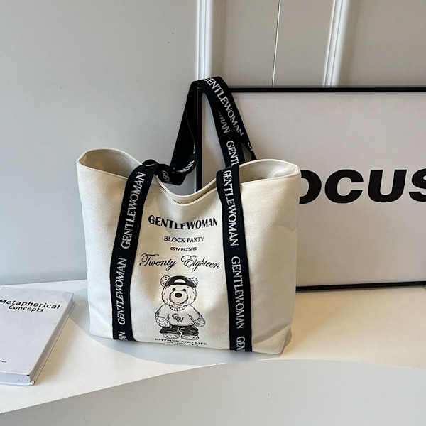 Skuldertasker Tote tasker HVID&SORT white&black