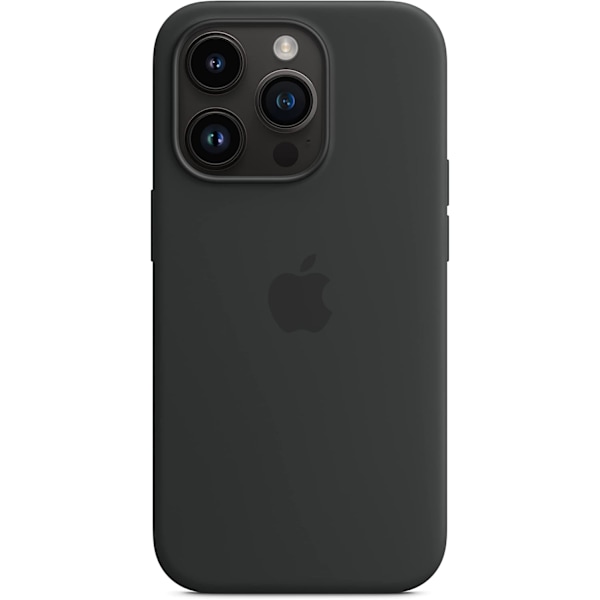 Apple - Midnatssort silikoneetui med MagSafe til iPhone 14 Pro
