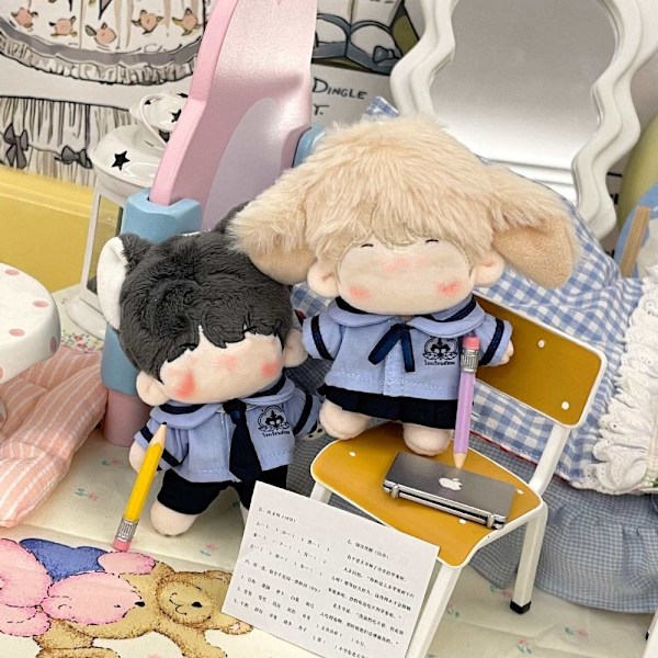 Nukken vaatteet Mini koulupuku POIKA-20CM POIKA-20CM boy-20cm boy-20cm