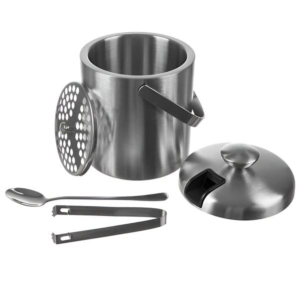 Ishink med lock - 1,3 liter, silver silver