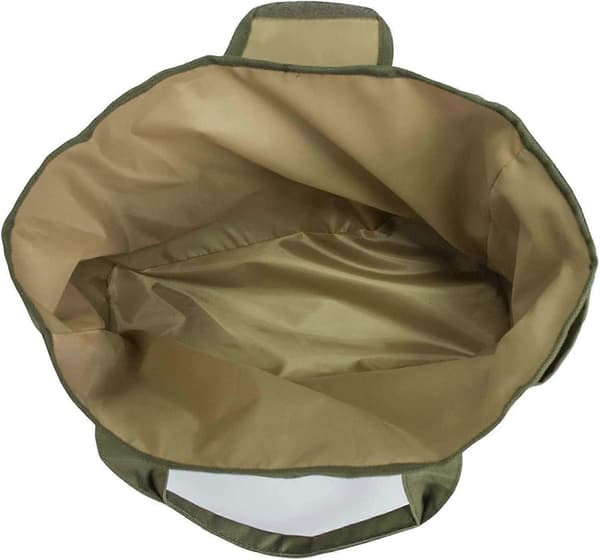 Stor havepose med flere lommer til opbevaring af haveredskaber (grøn + khaki)