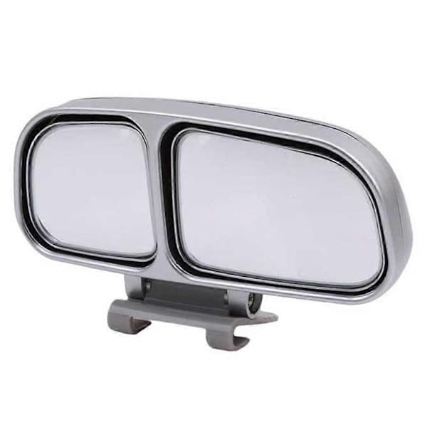 Adjustable Wide Angle Rearview Mirror, Side Blind Spot Assistant, Silver Right Side. silver Right