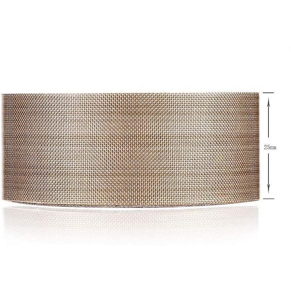 PTFE-tape/PTFE-tape til vakuumforseglingsmaskine, hånd- og impulsforsegler (1 tomme x 33 fod) Light brown