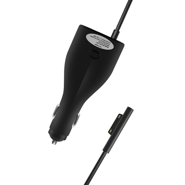 Surface Pro Billaddare för Bil, 42w 12v 2.58a Ström för Microsoft Surface Pro 3 Pro 4 Pro 5 Pro 6 Surface Go