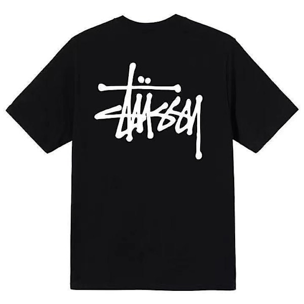 Uusi amerikkalaistyylinen nro 8 biljardi pyöreäkauluksinen lyhythihainen T-paita, musta perusmalli M black basic