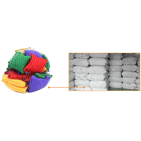 10 st Nylon Bean Bags Roliga Sportspel Utomhus Familjespel Bönpåsekastning Karnevalsleksaker 0.2