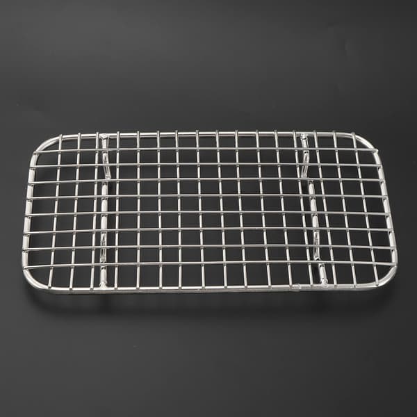 Non-stick grillrist i rustfrit stål, velegnet til udendørs camping og picnics. 0.2