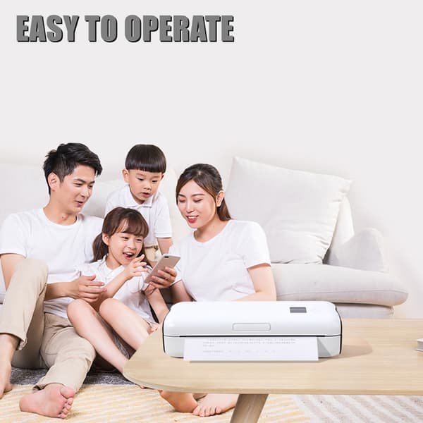 Mini Inkless A4 Printer for Home Use, Multifunctional Portable Printer, Suitable for Photo Photography. Only Paper 50pcs