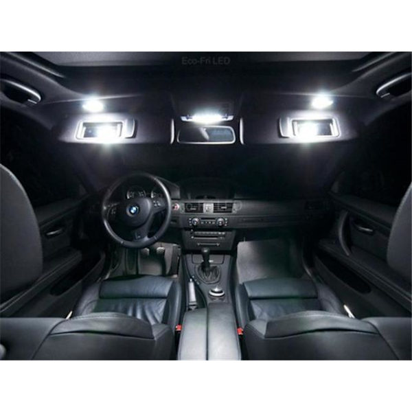 Røde 12V LED-lys til bilmodifikation, bruger 5 5050 SMD-chips. Röda 4-pack