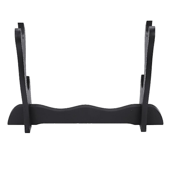 REA 2-lags Samurai Sværd Katana Holder Stand Bracket Rack Display Sort