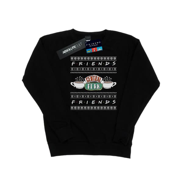 Friends Dame Fair Isle Central Perk Genser L Mørk Black L