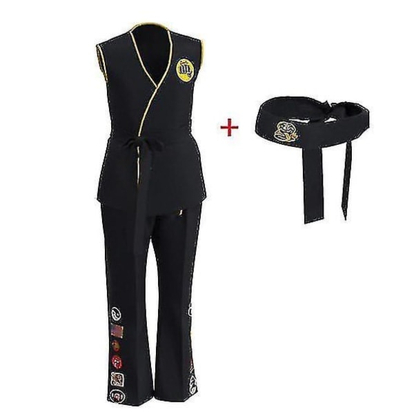 Anime Game Kof Costume Cobra Kai Val Armorr Karate Uniform-i 150 cm