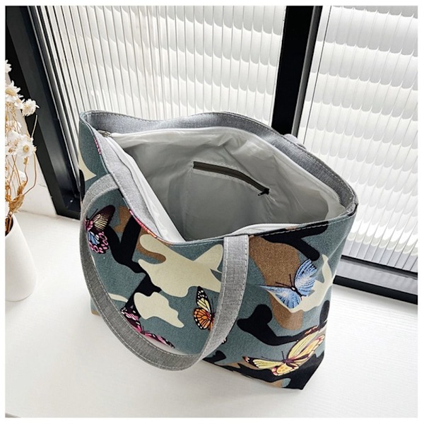 Canvas håndveske skulderveske 03 03 3 3