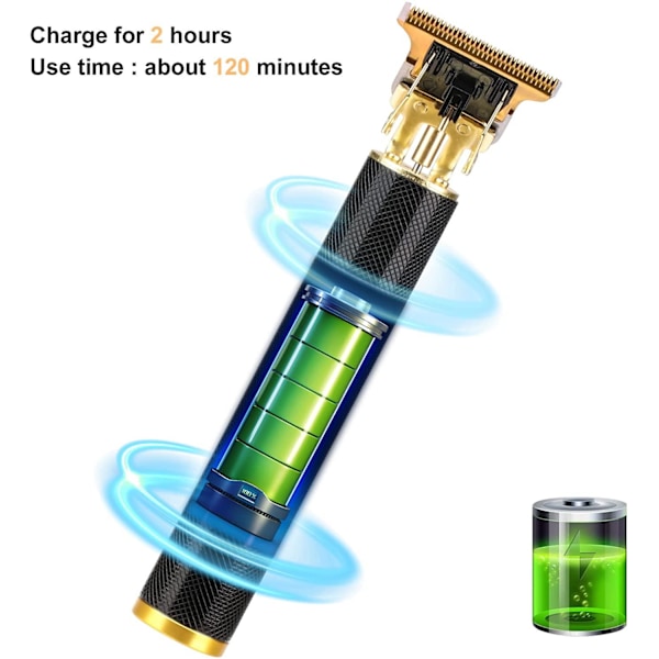 Elektrisk Hårtrimmer T9 - Hårklippning & Raktrimmer Black Svart