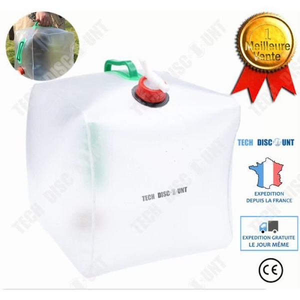 TD® Vikbar Vattentank Campingbil Mjuk Picknickhink Transparent Utomhus Bärbar Nödkran Jakt Fiskehandtag