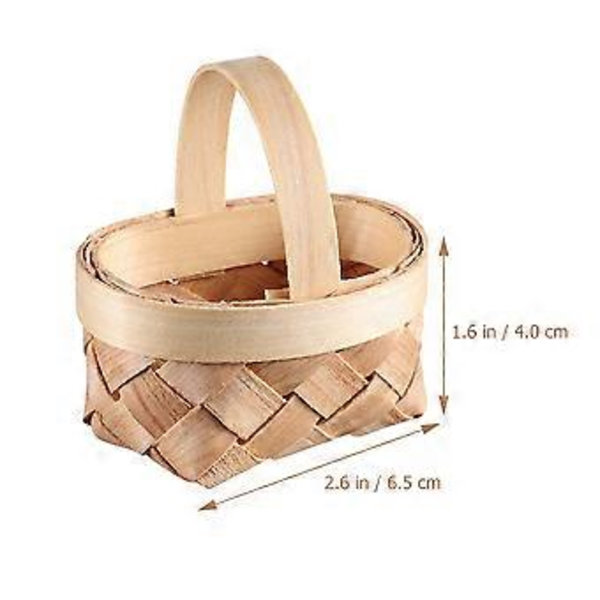 8 Pcs Mini Baskets Small Woven Christmas Candy Baskets Wedding Candy Gift Baskets