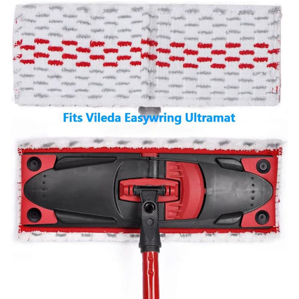 Vileda Ultramax Gulvrensningspatron 2-i-1 Vileda-klud - 2-pak