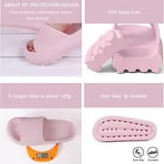 Pink platform cloud slippers til kvinder pink 44-45