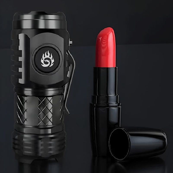 Treögd Monster Mini Ficklampa, Mini Torch Typ-C Drivs med 3 Lägen, Fokus för Camping, Vandring, Present